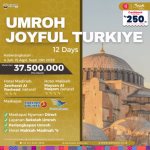 Promo Umroh Turkiye 2025 – City Tour Istanbul & hotel dekat Masjidil Haram dan Nabawi